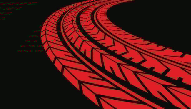 abstract racing tire tracks print marks background vector