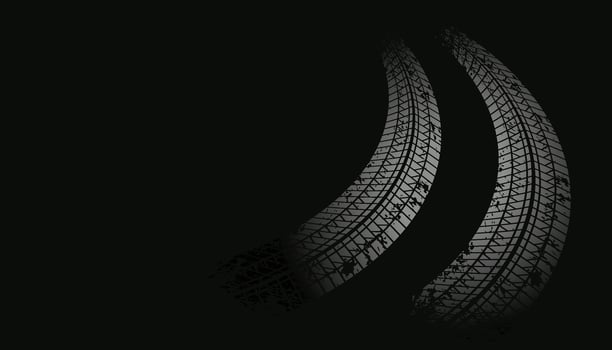 abstract racing tire tracks print marks background vector