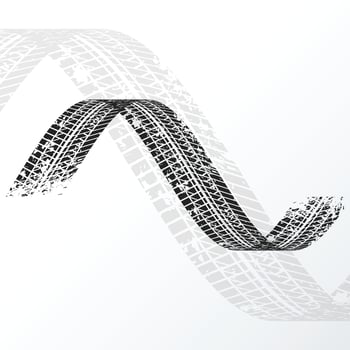 abstract racing tire tracks print marks background vector
