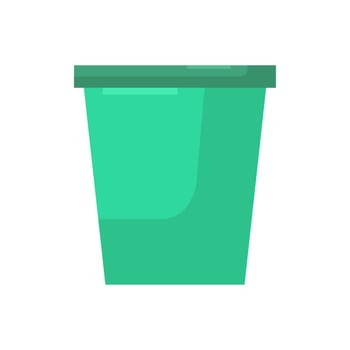 Bucket on white background vector