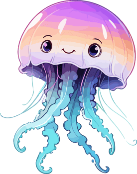 Jellyfish Cartoon Design png