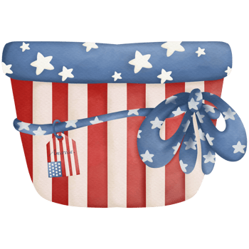Plant pot Independence Day watercolor clip art png