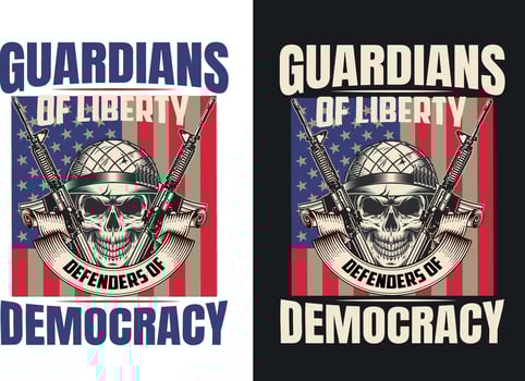Guardians of liberty defenders of Democracy vector