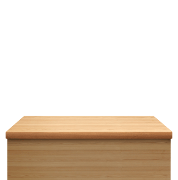 empty wooden table front view isolated transparent png