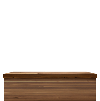 empty wooden table front view isolated transparent png