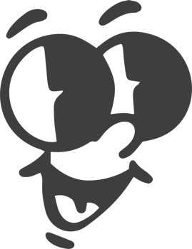 Cartoon retro face. Vintage mascot with comic cute eyes and mouth. Funny happy smiling character expression. 30-50s design emotions element. Simple caricature head png
