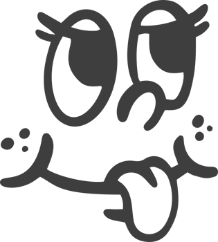 Cartoon retro face. Vintage mascot with comic cute eyes and mouth. Funny happy smiling character expression. 30-50s design emotions element. Simple caricature head png
