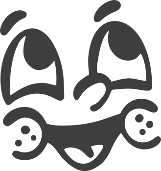 Cartoon retro face. Vintage mascot with comic cute eyes and mouth. Funny happy smiling character expression. 30-50s design emotions element. Simple caricature head png