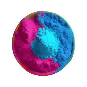 Holi color powder isolated on transparent background png