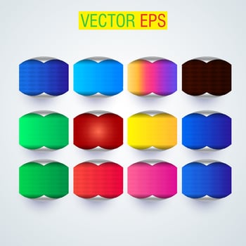 banner and corners Sale promotion shopping discounts offer or store goods price tags templates vector