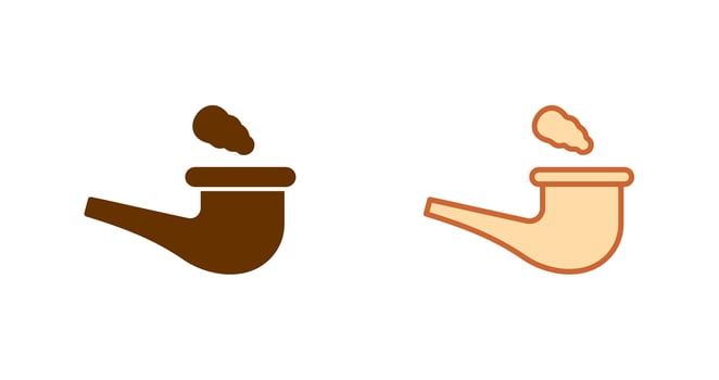 Smoke Pipe Icon vector