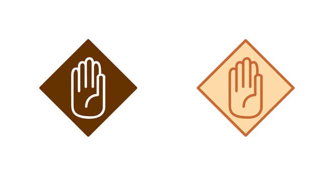 Halt Icon Design vector
