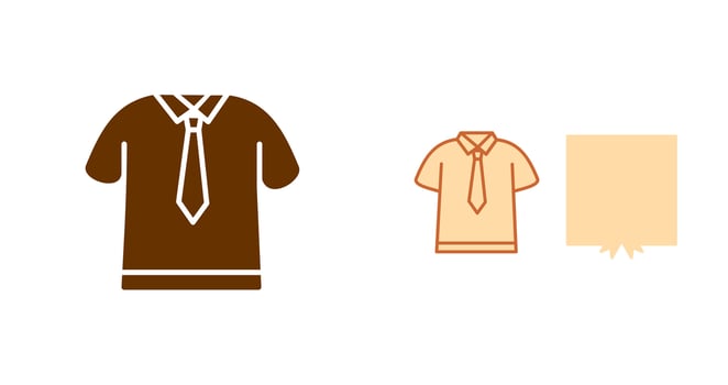 Shirt and Tie Icon vector