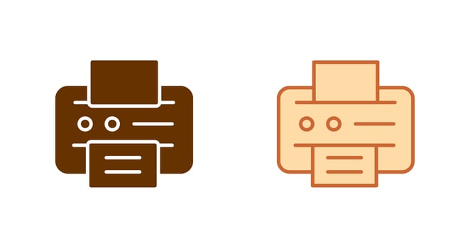 Printer Icon Design vector