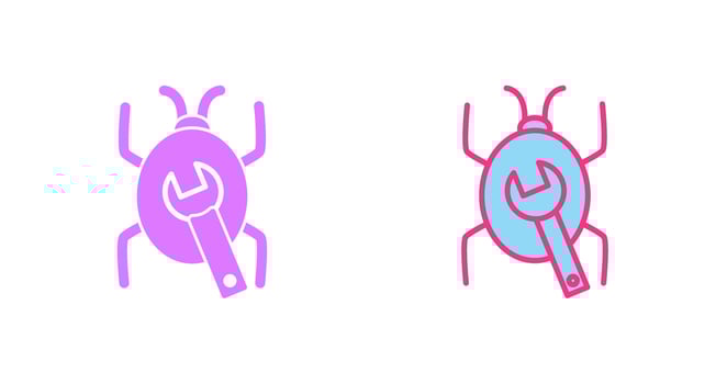 Bug Fixing Icon vector