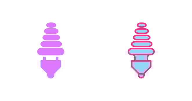 Energy Saver Bulb Icon vector
