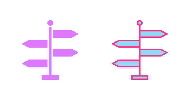 Directions Icon Design vector