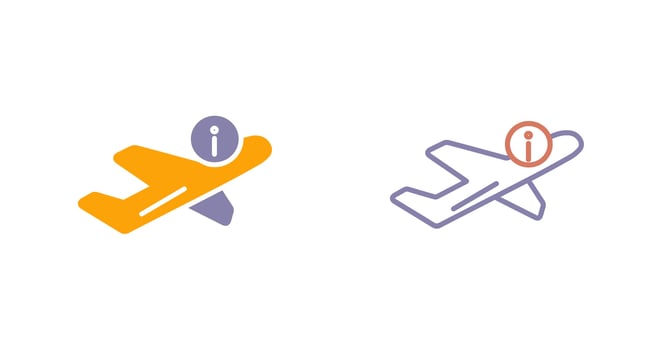 Flight Information Icon vector