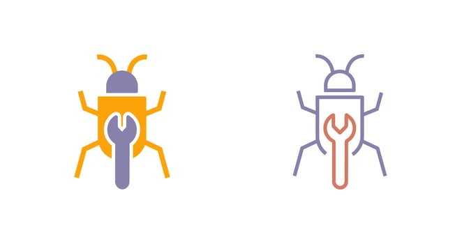 Bug Fixing Icon vector