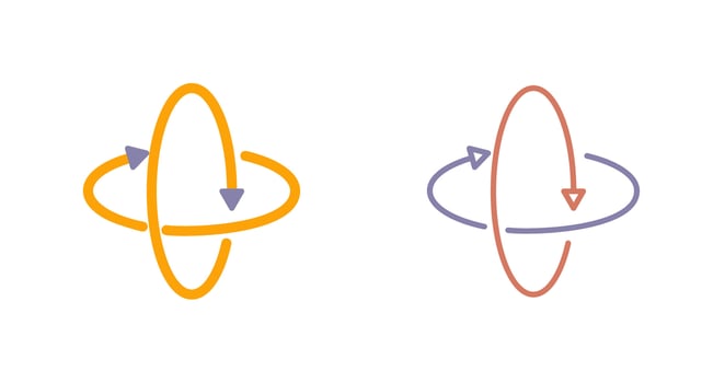 Rotate Icon Design vector