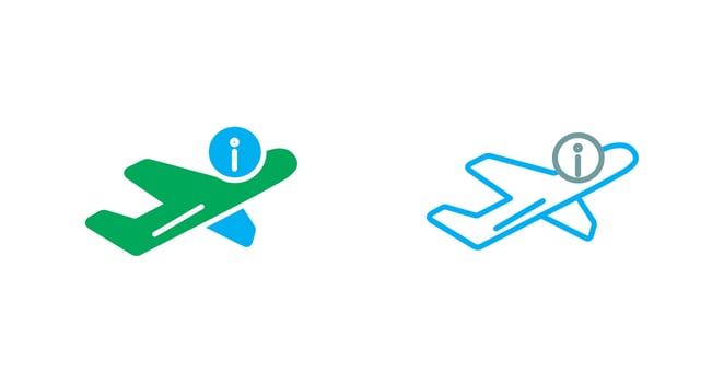 Flight Information Icon vector