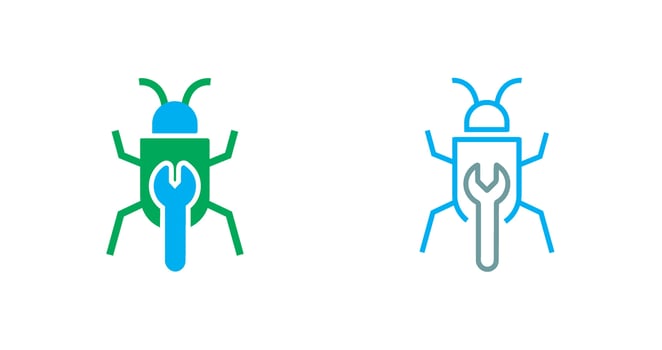 Bug Fixing Icon vector