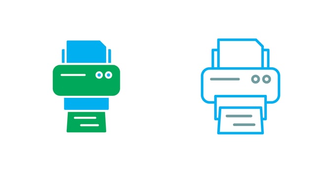 Printer Icon Design vector