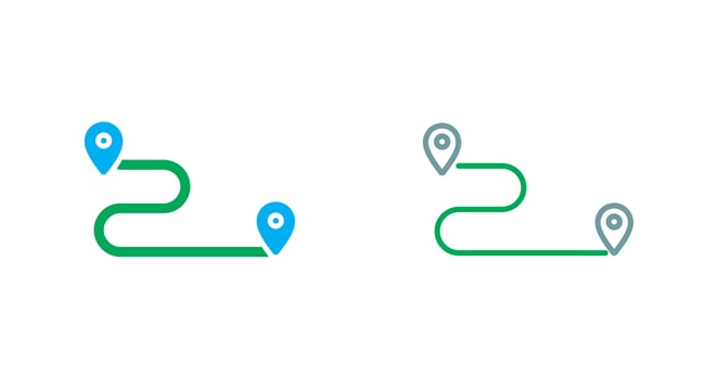 Way Icon Design vector