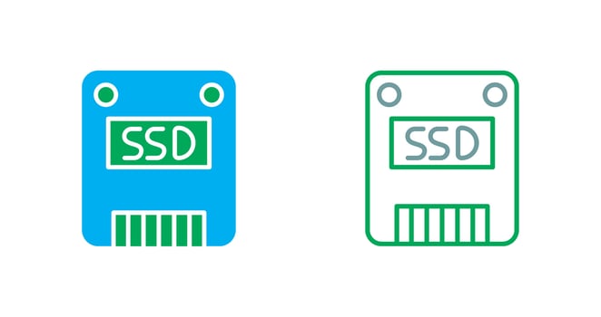 Memory Icon Design vector