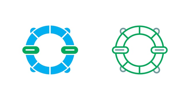 Life Saver Icon vector