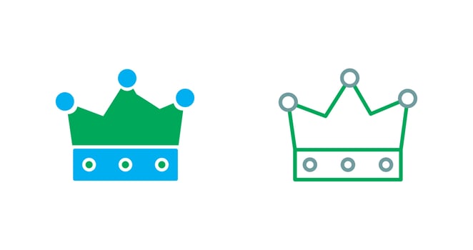 King Crown Icon vector