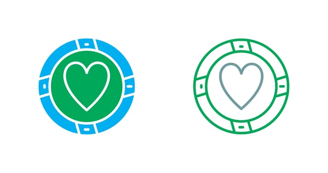 Casino Chips Icon vector