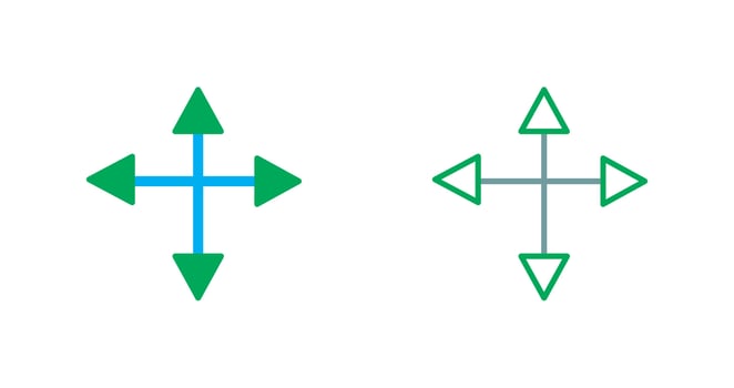 Arrows Icon Design vector