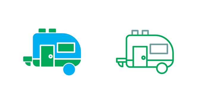 Trailer Icon Design vector
