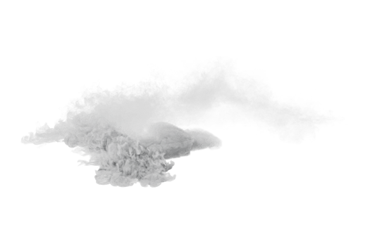 Smoke car burnout on transparent background png