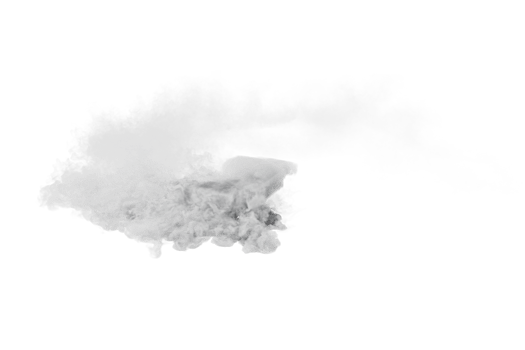 Smoke car burnout on transparent background png