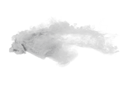 Smoke car burnout on transparent background png