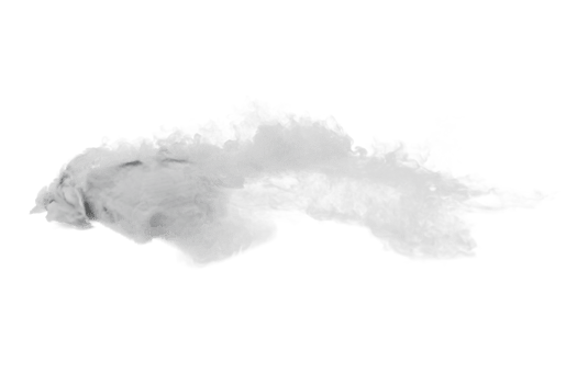 Smoke car burnout on transparent background png