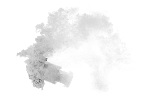 Smoke car burnout on transparent background png
