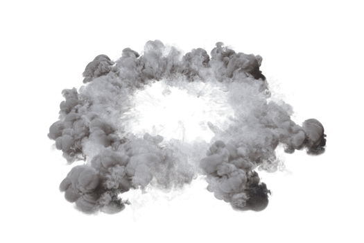 Smoke shockwave on transparent background png