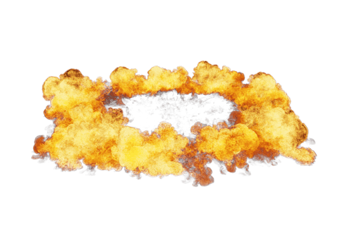 Fire shockwave on transparent background png