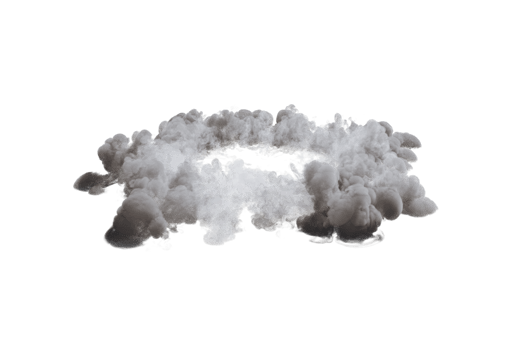 Smoke shockwave on transparent background png