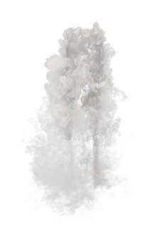 Nitrogen of rocket launch on transparent background png