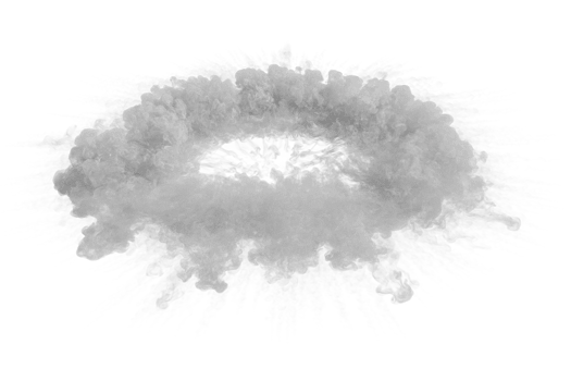 Smoke shockwave on transparent background png