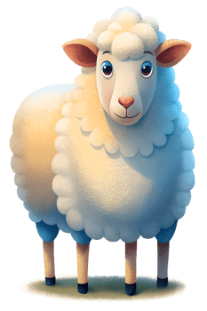 , Illustration, sheep stand isolated transparent background png
