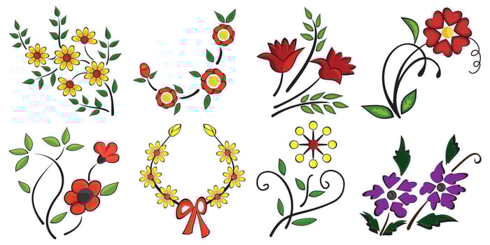 Beautiful Flower Pack vector