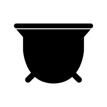 Cauldron icon on white background vector