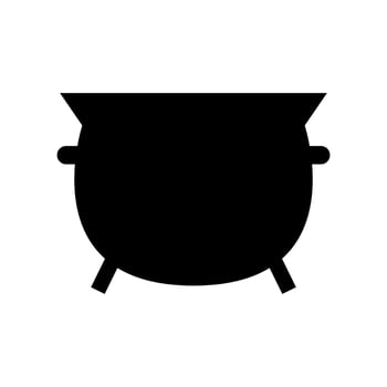 Cauldron icon on white background vector