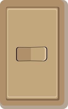 Old Light Switch isolated on white background vector
