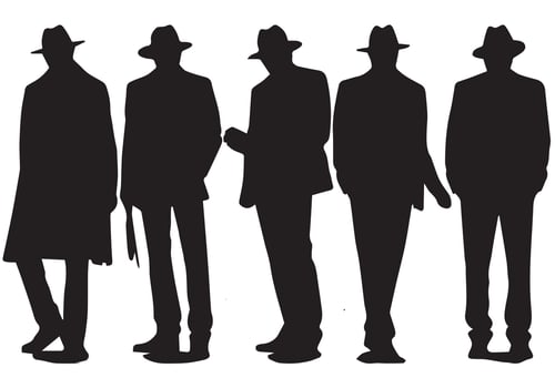 Man Walking Silhouette illustration vector